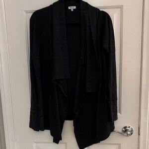 Gray Open-Front Splendid Women's Sweater Cardigan medium